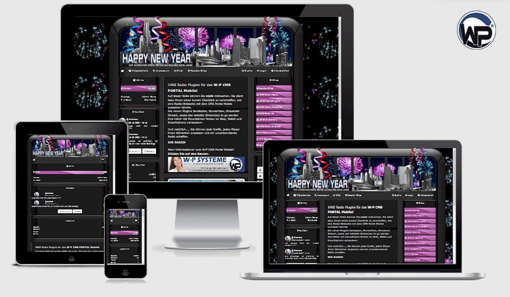 Feiertag Happy New Year - CMS Portal Mobile