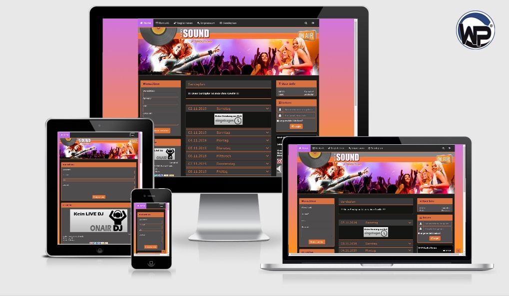 Musik Template 24 - CMS Portal Mobile
