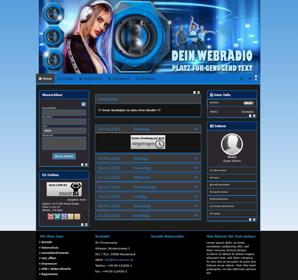 Radio Template Solo17 - CMS Portal Mobile